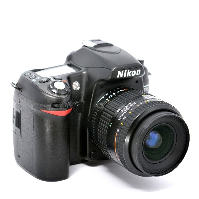 Nikon(ニコン)の☆Wi-Fiでスマホへ☆コンパクトで可愛い♬ Nikon D80レンズセット スマホ/家電/カメラのカメラ(デジタル一眼)の商品写真