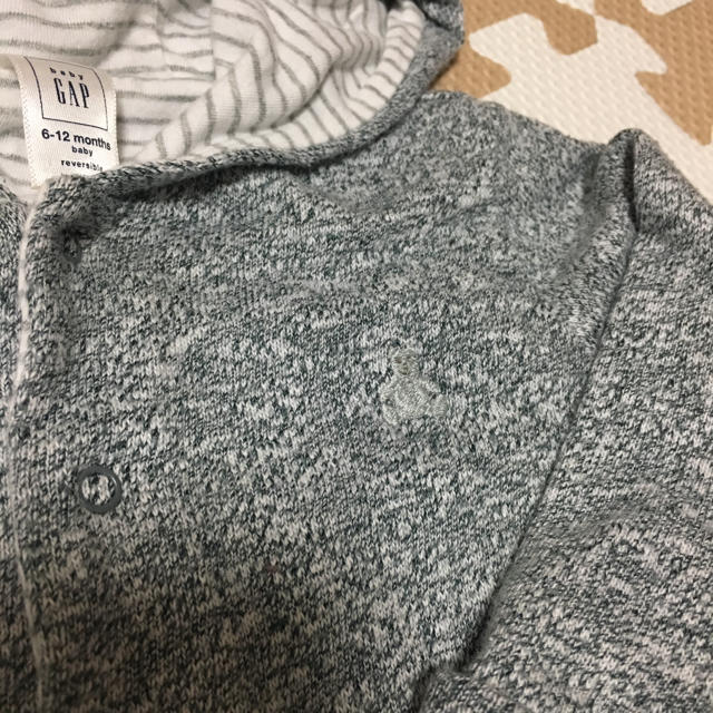 babyGAP(ベビーギャップ)のともか様専用  くま耳フードカーディガン キッズ/ベビー/マタニティのベビー服(~85cm)(カーディガン/ボレロ)の商品写真