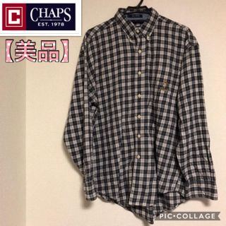 チャップス(CHAPS)の値下げ！【美品】CHAPS チェックシャツ M(シャツ)