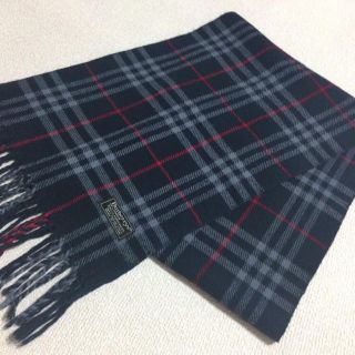 バーバリー(BURBERRY)の定番  Burberry ネイビー ノバチェック マフラー(マフラー)