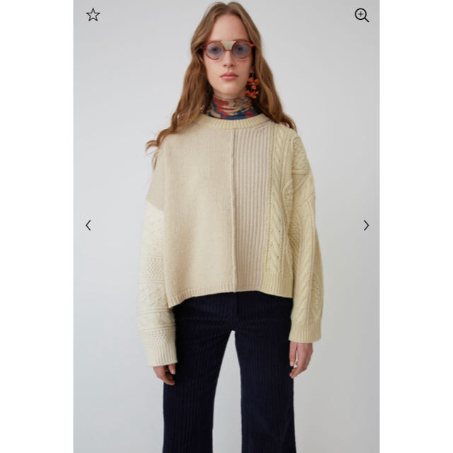 ACNE(アクネ)のacne studios パッチワーク ニット セーター レディースのトップス(ニット/セーター)の商品写真