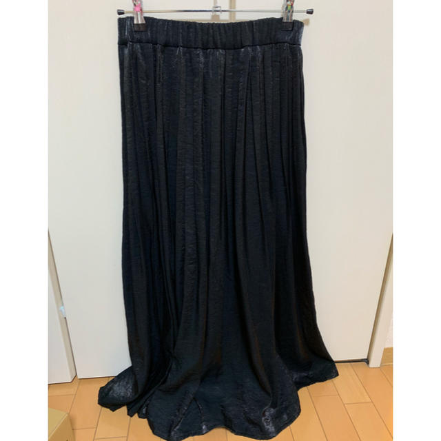 JEANASIS(ジーナシス)のシャイニープリーツロングスカート レディースのスカート(ロングスカート)の商品写真