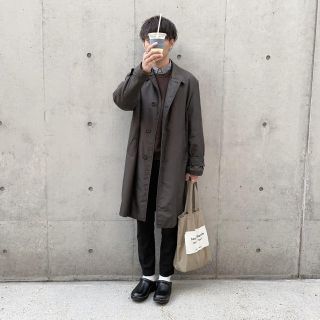 バーバリー(BURBERRY)のBurberry ステンカラーコート グレーブラウン(ステンカラーコート)