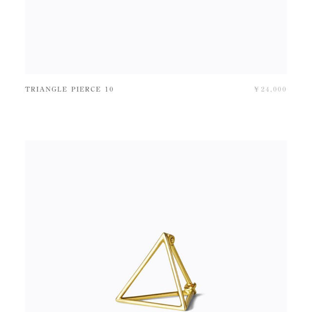 SHIHARA triangle 18k 2つセット????