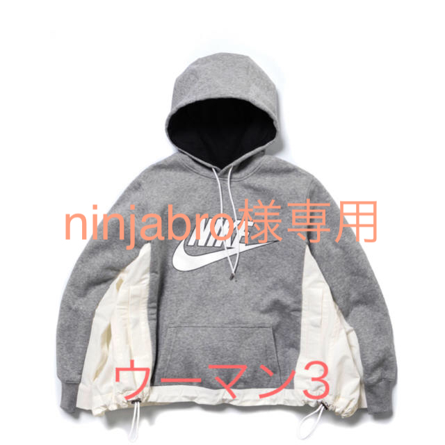 パーカーbonjour sacai NIKEフーディー ウーマン3