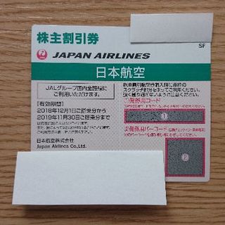 JAL株主優待券（片道普通運賃の50％割引）1枚  2019-11-30まで(その他)