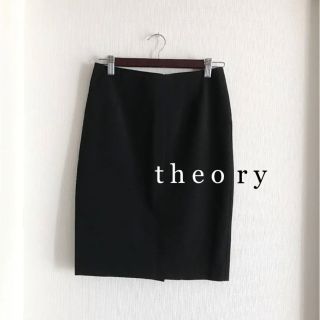 セオリー(theory)の美品♡セオリー  定番タイトスカート  ブラック(ひざ丈スカート)