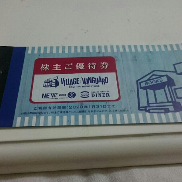  ヴィレッジヴァンガード 優待 10000円分 チケットの優待券/割引券(ショッピング)の商品写真