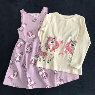 エイチアンドエム(H&M)の【残り僅か‼︎】H&M ユニコーン セット  135/140cm 新品未使用(Tシャツ/カットソー)