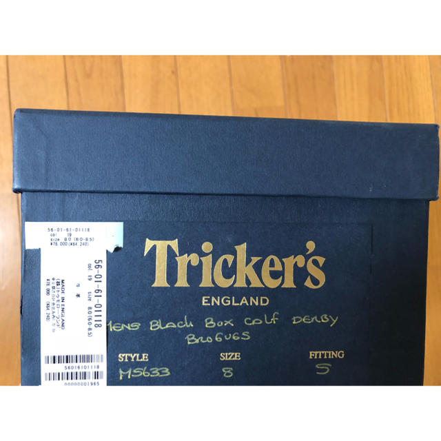 Trickers(トリッカーズ)のTricker’s バートン 黒 size:8 トゥモローランド別注 メンズの靴/シューズ(ドレス/ビジネス)の商品写真