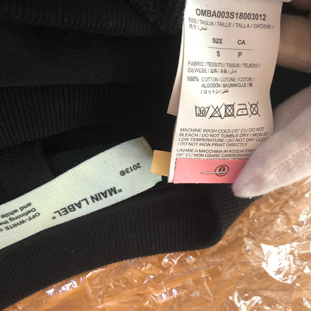 美品 Off-White 18SS モナリザクルーネック 黒S