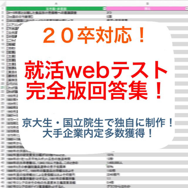 webテスト解答 エンタメ/ホビーの本(語学/参考書)の商品写真