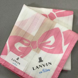 ランバンオンブルー(LANVIN en Bleu)のランバンオンブルーハンカチ新品未使用シール付き(ハンカチ)