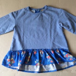 プティマイン(petit main)のプティマイン  petit main 花柄切り替えトップス 130(Tシャツ/カットソー)