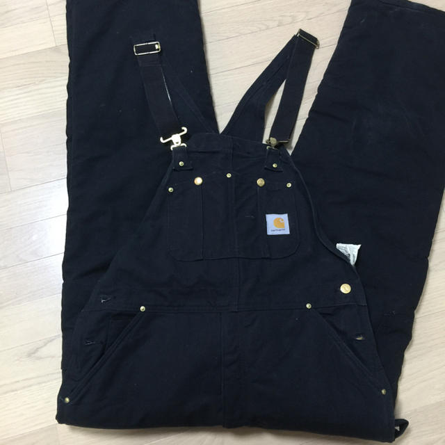 超希少‼️Carhartt ブラック オーバーオール