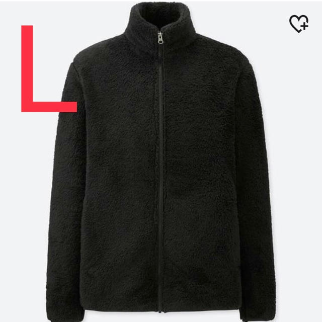 UNIQLO(ユニクロ)の【完売品】ユニクロ ファーリーフリースフルジップジャケット ブラック L メンズのトップス(ニット/セーター)の商品写真