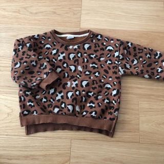 ザラキッズ(ZARA KIDS)のレオパード トレーナー(Tシャツ/カットソー)