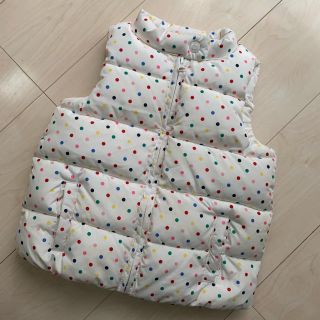 ベビーギャップ(babyGAP)の美品♡babyGAPギャップ♡ドットダウンベスト5歳用100～110 女の子(ジャケット/上着)