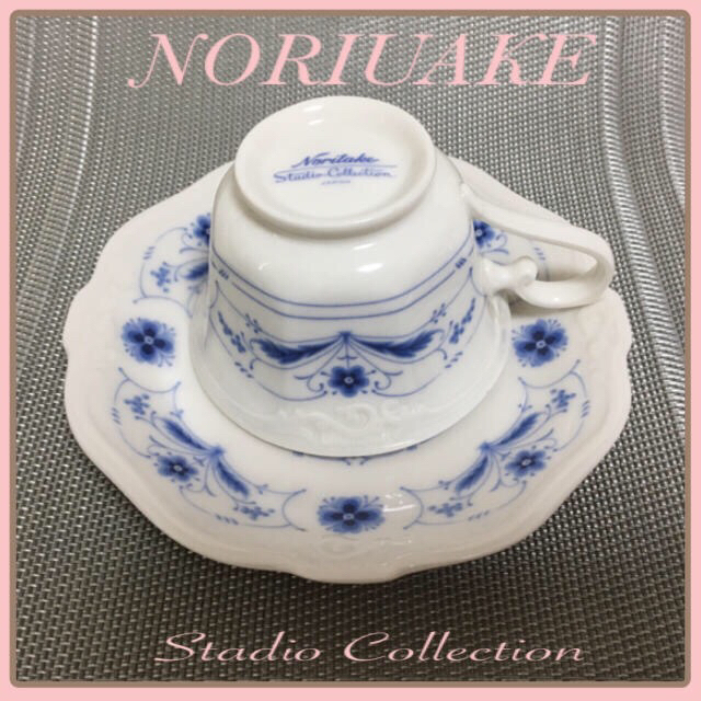 Noritake(ノリタケ)の新品 ノリタケ、ペアーカップ、スタジオコレクション c/s 2客.未使用です。 インテリア/住まい/日用品のキッチン/食器(食器)の商品写真