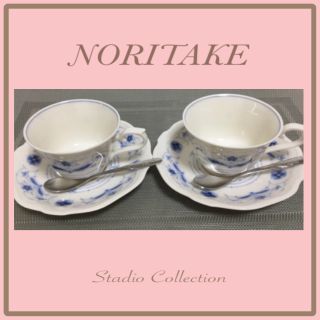 ノリタケ(Noritake)の新品 ノリタケ、ペアーカップ、スタジオコレクション c/s 2客.未使用です。(食器)