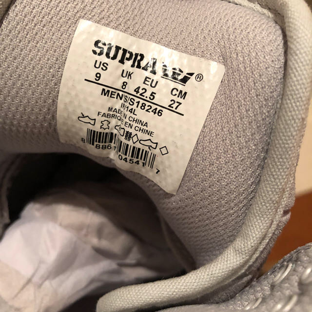 SUPRA(スープラ)のSupra ハイカットスニーカー メンズの靴/シューズ(スニーカー)の商品写真