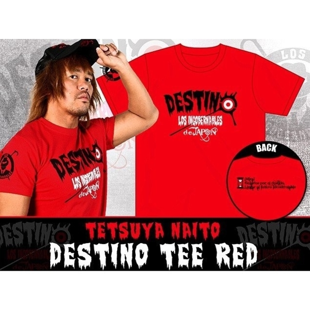 新日本プロレス　内藤哲也　DESTINO Tシャツ　レッド　限定　新　ロスインゴ