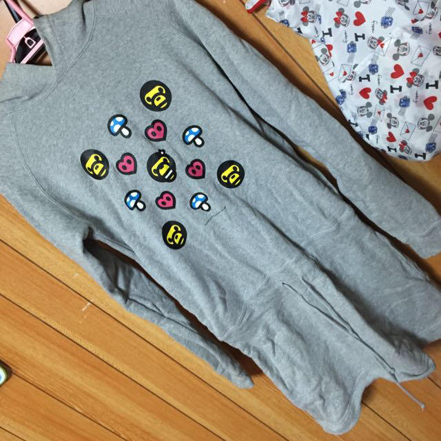 A BATHING APE(アベイシングエイプ)のAPEスウェットワンピ レディースのワンピース(ひざ丈ワンピース)の商品写真