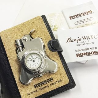 未使用品！RONSON 時計付きオイルライター ヴィンテージ オイルライター(タバコグッズ)