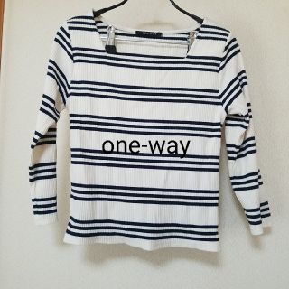 ワンウェイ(one*way)のone-way ボーダー七分丈(カットソー(長袖/七分))