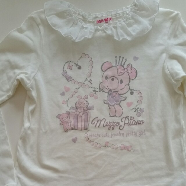 mezzo piano(メゾピアノ)のメゾピアノ　長袖Tシャツ キッズ/ベビー/マタニティのキッズ服女の子用(90cm~)(Tシャツ/カットソー)の商品写真