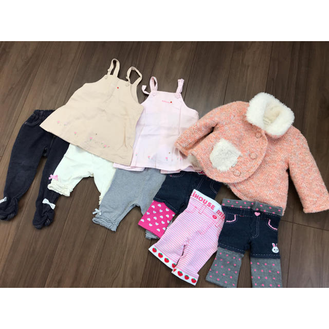 mikihouse(ミキハウス)の女の子用80サイズ 洋服まとめ売り キッズ/ベビー/マタニティのベビー服(~85cm)(パンツ)の商品写真