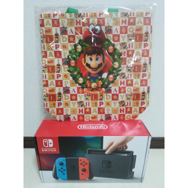 任天堂　switch　本体　新品　マリオバック付き