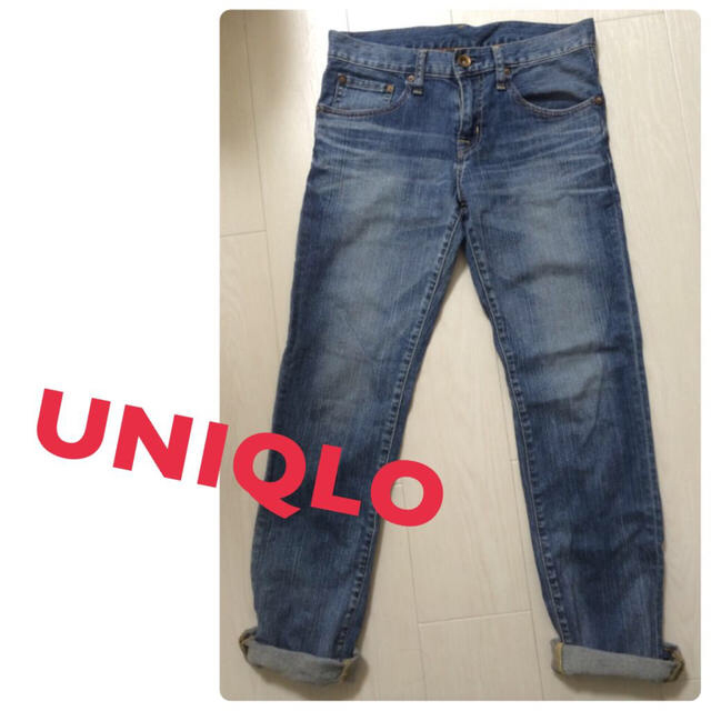 UNIQLO(ユニクロ)のUNIQLO○ボーイフレンドデニム レディースのパンツ(デニム/ジーンズ)の商品写真