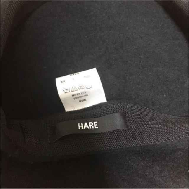 HARE(ハレ)のHARE ハレ ベレー帽 黒 ブラック レディースの帽子(ハンチング/ベレー帽)の商品写真