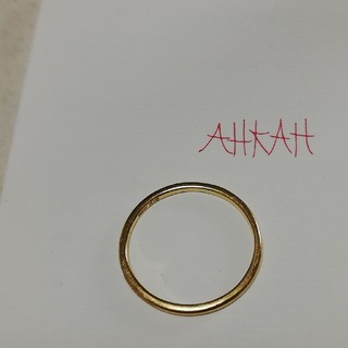アーカー ハートダイヤモンドリング 指輪 8号 0.06ct K18YG(18金 イエローゴールド)
