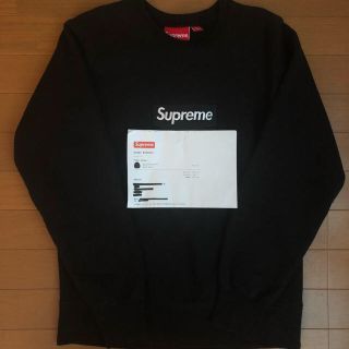 シュプリーム(Supreme)のsupreme boxlogo crewneck 黒Sサイズ(スウェット)