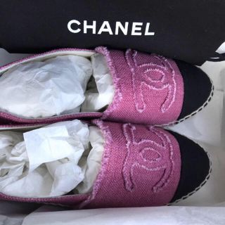 シャネル(CHANEL)のシャネルエスパドリーユ36(スリッポン/モカシン)