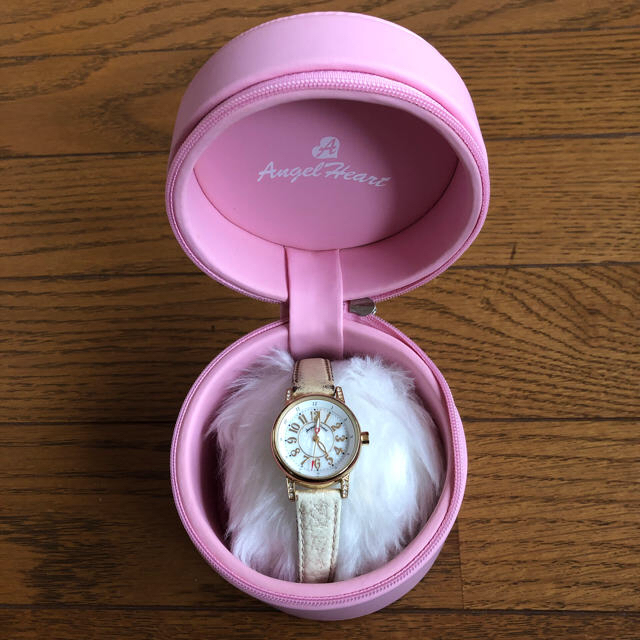 Angel Heart(エンジェルハート)の値下げ！エンジェルハート、時計(ピンクのケース付) レディースのファッション小物(腕時計)の商品写真