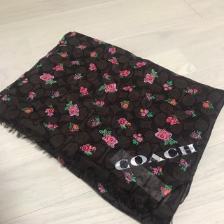 コーチ(COACH)の【新品】 COACH コーチ 花柄 大判 ストール(ストール/パシュミナ)