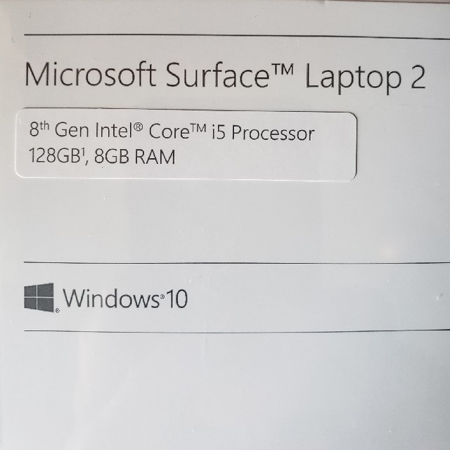 Microsoft(マイクロソフト)の 新品 Surface Laptop 2 i5/8GB/128GB プラチナ スマホ/家電/カメラのPC/タブレット(ノートPC)の商品写真