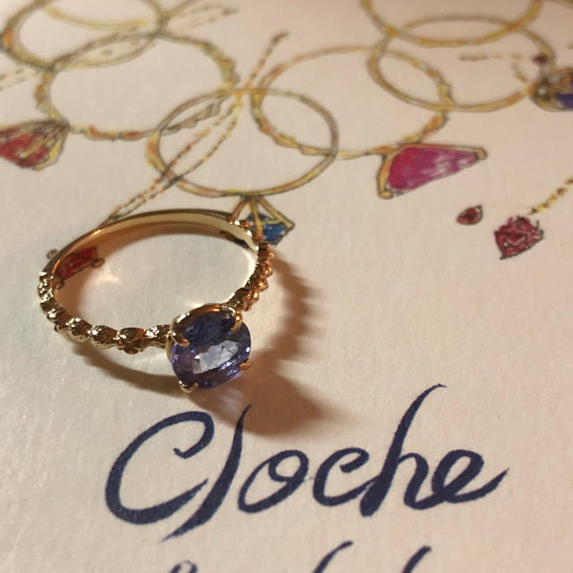 cloche １０K 天然石リング レディースのアクセサリー(リング(指輪))の商品写真