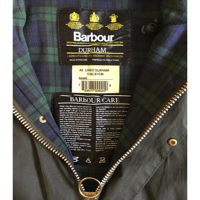 Barbour バブアー DURHAM/オイルドジャケット 廃盤モデル 希少！ 2