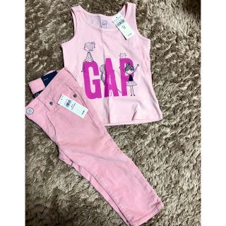 新品 babyGAP タンクトップ コーデュロイ 女の子 2点セット 90cm(その他)