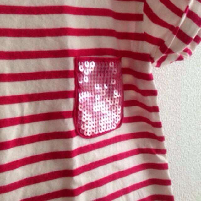 GAP Kids(ギャップキッズ)の★GAP☺︎ポケットスパンコールTシャツ キッズ/ベビー/マタニティのキッズ服女の子用(90cm~)(その他)の商品写真