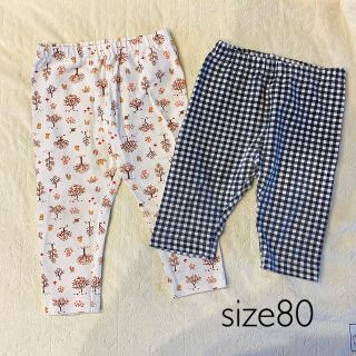 ユニクロ(UNIQLO)のUNIQLO babyレギンス2点セット80✿(パンツ)