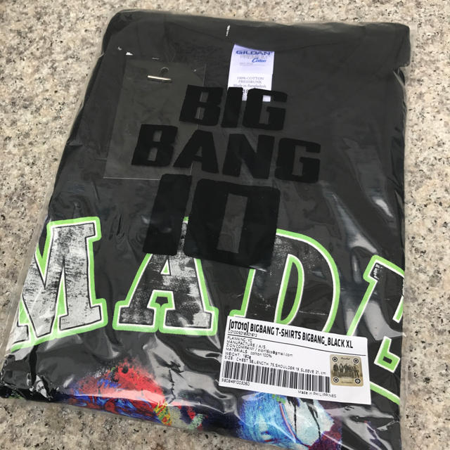 BIGBANG(ビッグバン)の【 YG公式 】XLサイズ BIGBANG 0.TO.10 Tシャツ エンタメ/ホビーのタレントグッズ(アイドルグッズ)の商品写真