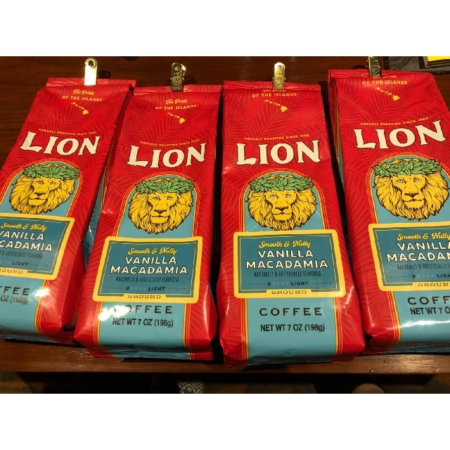 LION(ライオン)のLion Coffee ライオンコーヒー　バニラマカダミア　4袋セット 食品/飲料/酒の飲料(コーヒー)の商品写真