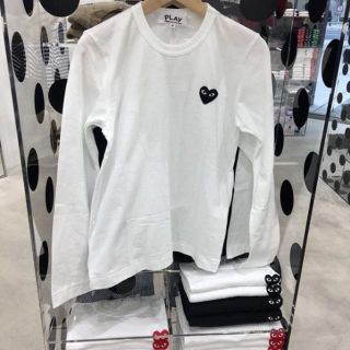 コムデギャルソン(COMME des GARCONS)のよいよ！様専用【直営店購入】メンズXL 白地/黒ハート プレイコムデギャルソン (Tシャツ/カットソー(七分/長袖))