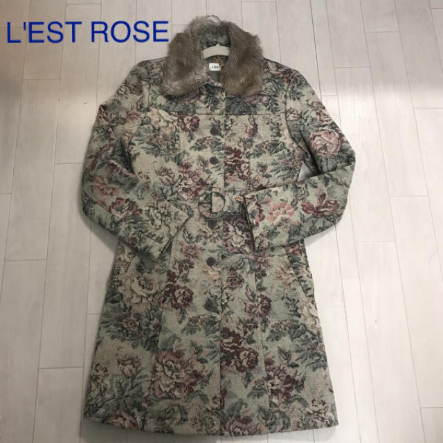 39ESTROSEのLL'EST ROSE レストローズ コート レストローズコート 花柄コート