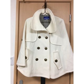 バーバリーブルーレーベル(BURBERRY BLUE LABEL)のポンチョコート バーバリー ブルレ  38 M(ポンチョ)